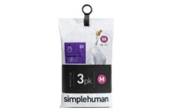 simplehuman Bin Liner Code M 3 x 20 pack 60 Liners